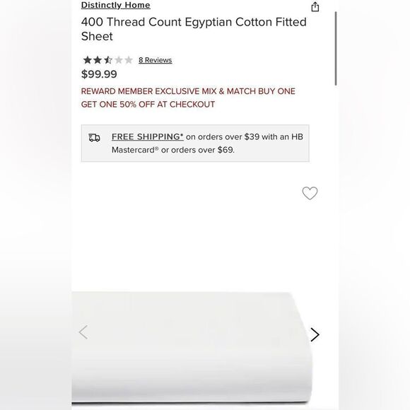 Distinctly Home

400 Thread Count Egyptian Cotton Fitted Sheet - Picture 1 of 3